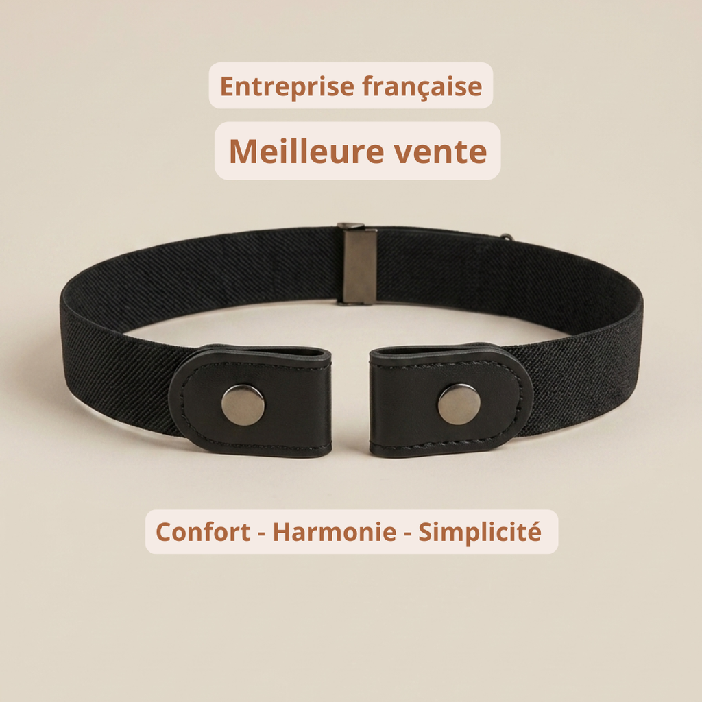 Ceinture sans boucle – Maintien parfait sans serrer le ventre