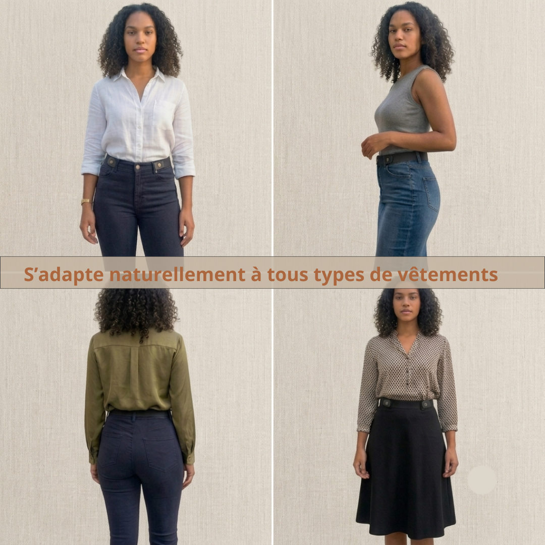 Ceinture sans boucle – Maintien parfait sans serrer le ventre